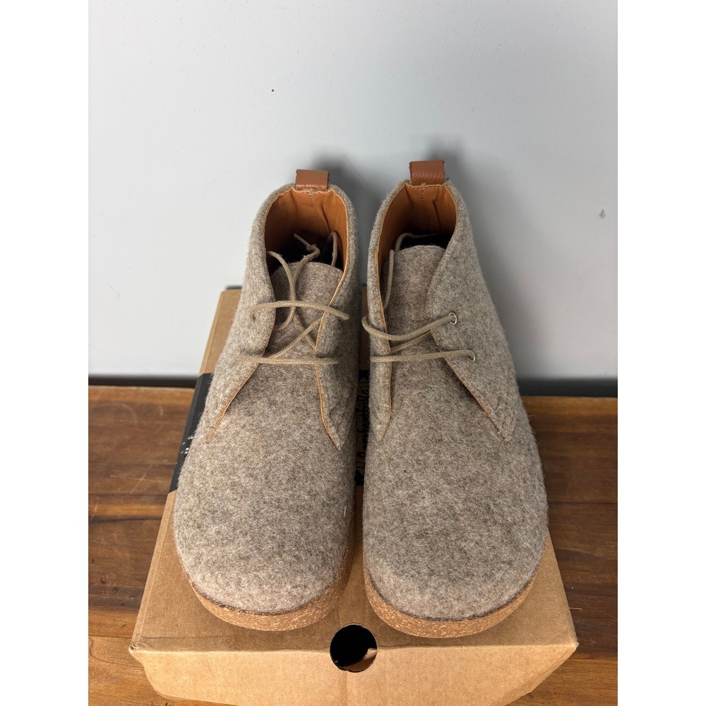 Comfortfusse Karl 341W05 Brown Wool Sneaker Chukka Boots Women EU 41 Platform - Picture 3 of 4